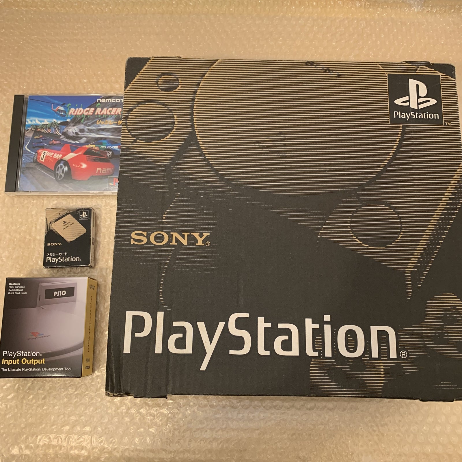 PS1 (SCPH-1000) set with PSIO