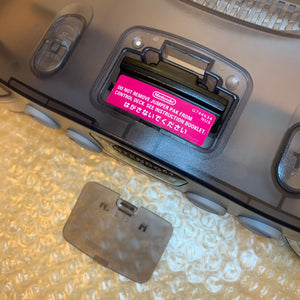 Jusco Clear Grey Nintendo 64 set with ULTRA HDMI kit - compatible with JP and US games