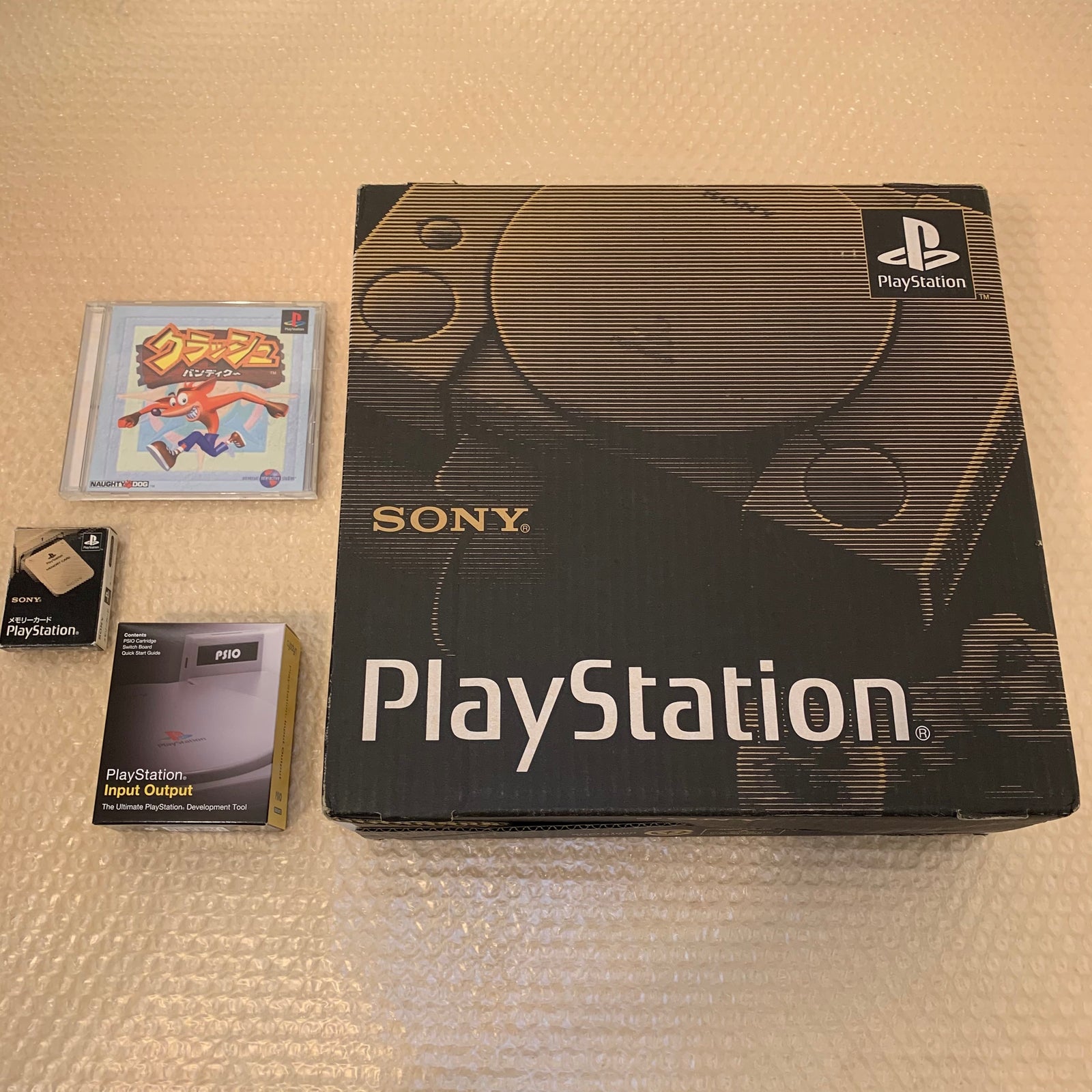 PS1 (SCPH-1000) set with PSIO