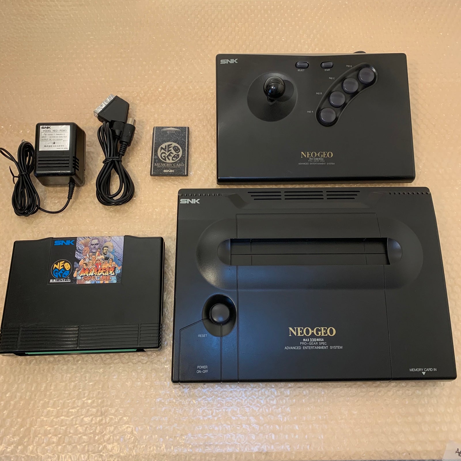 NeoGeo AES System set - Universe bios / RGB fix / FRAM Memory Card