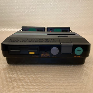 SHARP Twin Famicom set (AN-505-BK) with NESRGB kit and NES converter