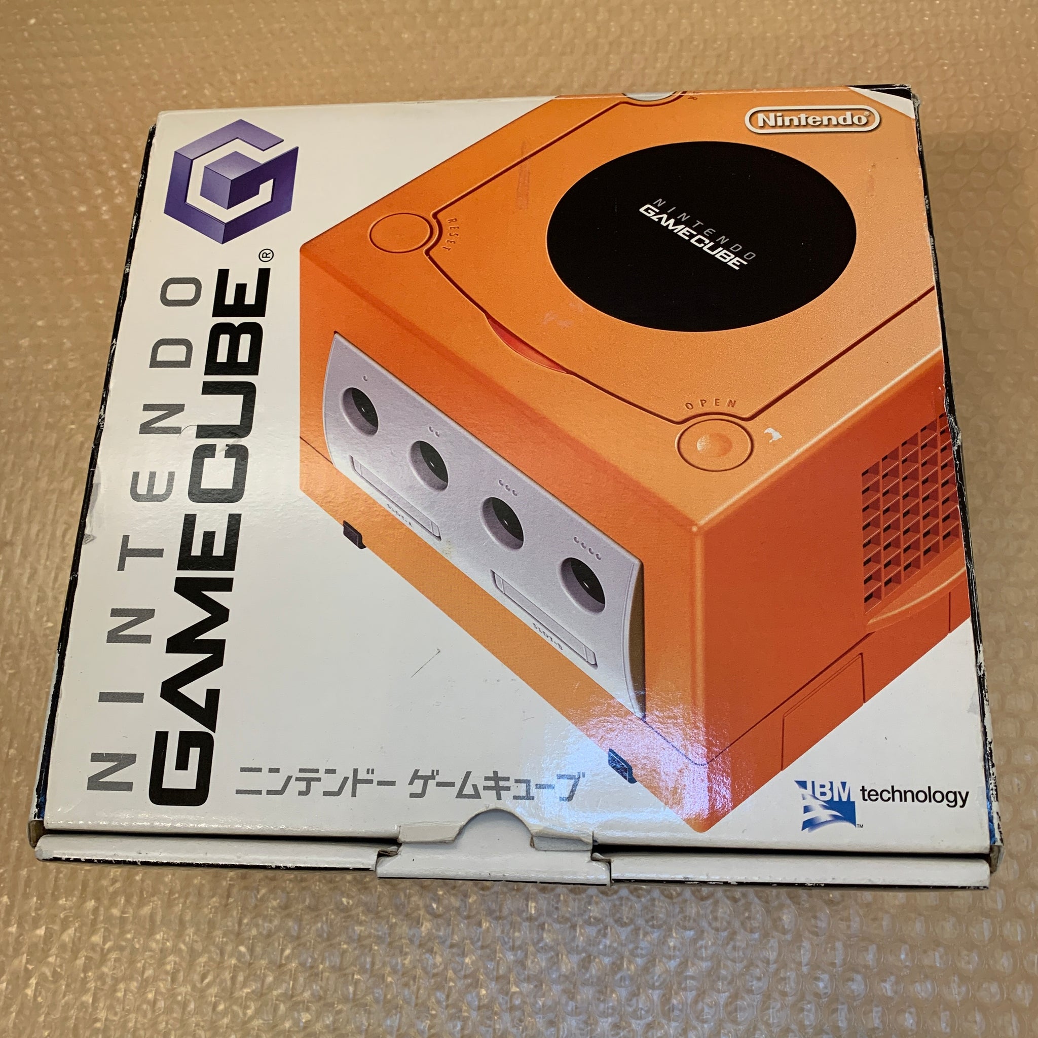 Gamecube in box with GC Loader and Pokemon Faceplate - RetroAsia