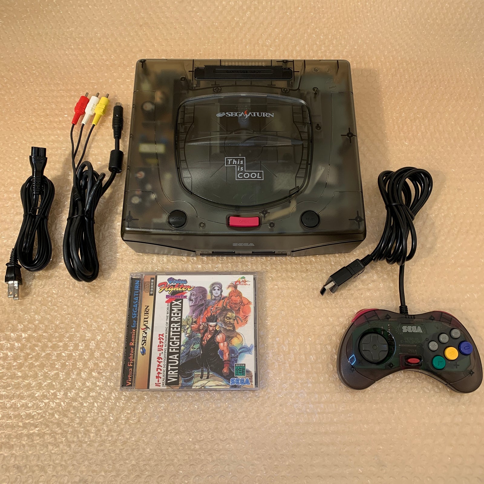 Skeleton Sega Saturn set - Region Free + FRAM Memory