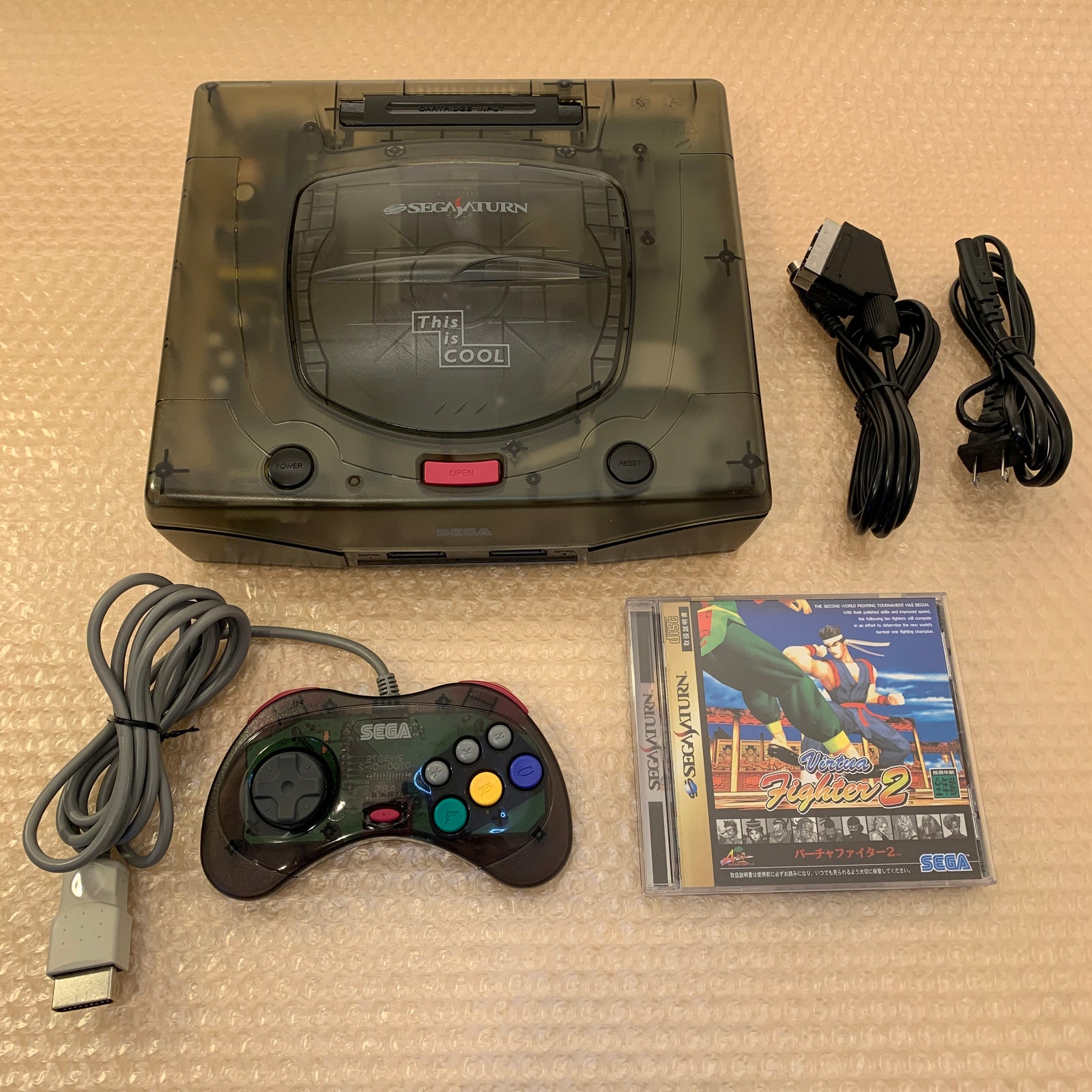 Skeleton Sega Saturn set - Region Free + FRAM Memory