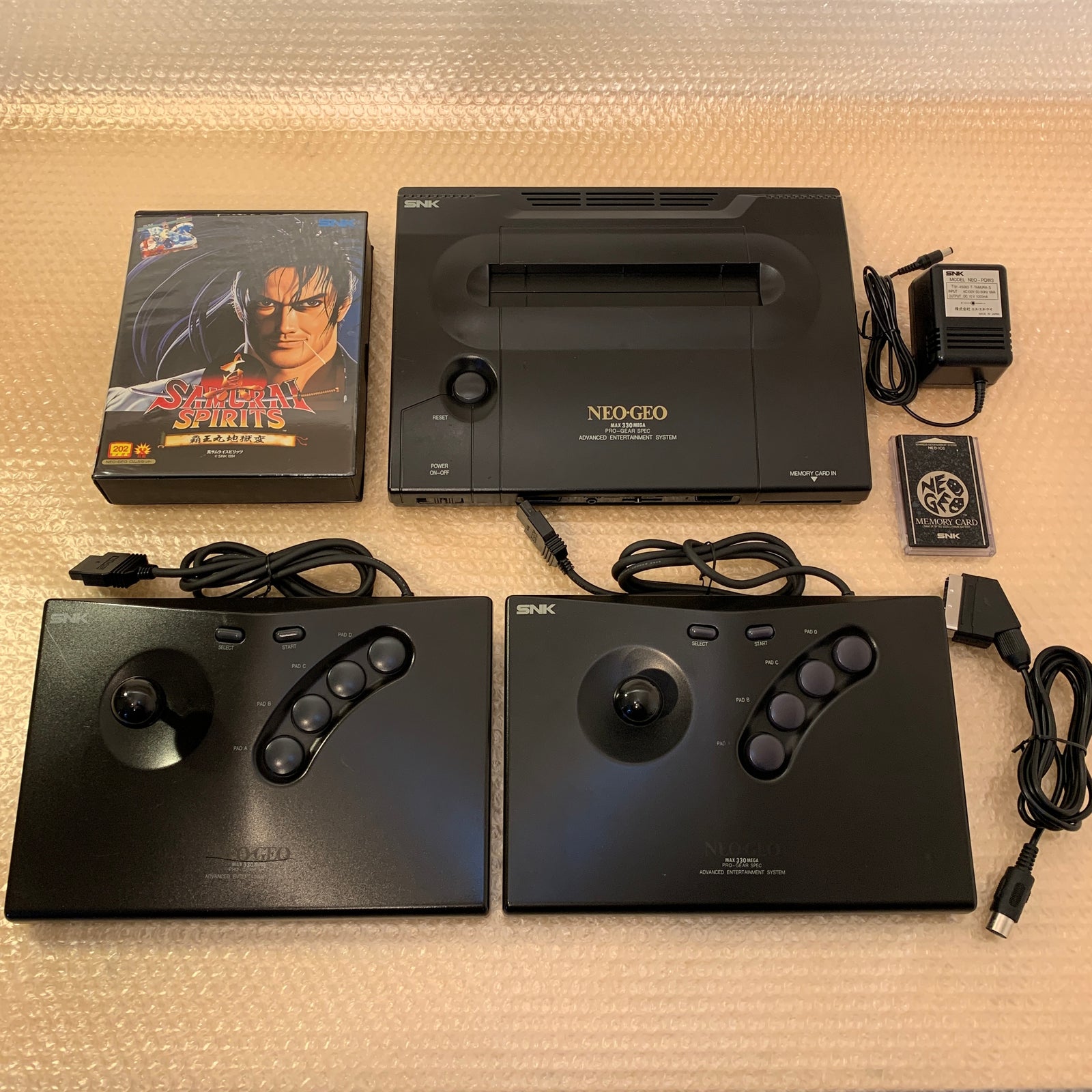 NeoGeo AES System set - Universe bios / RGB fix / FRAM Memory Card