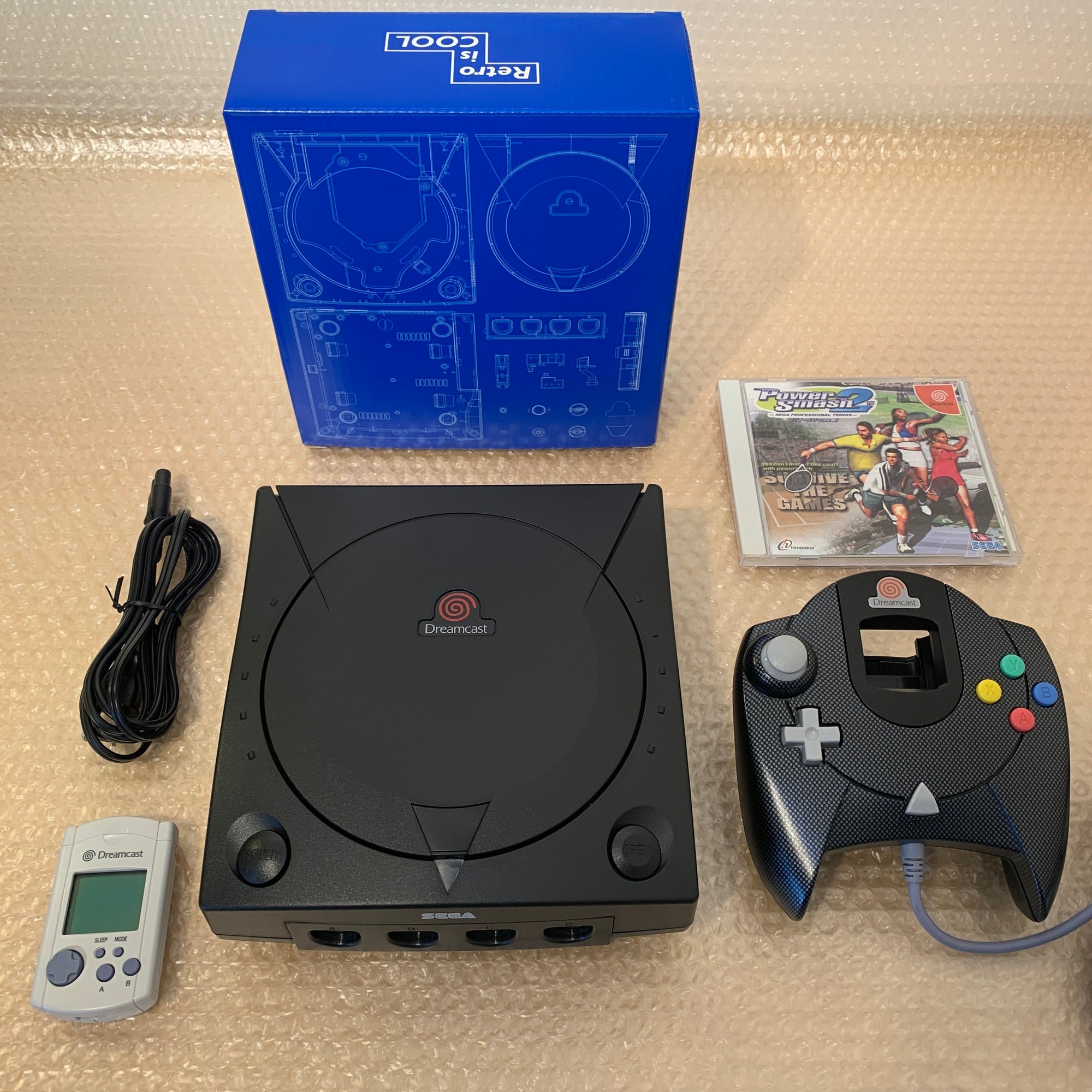 Black Dreamcast set with DCDigital (DCHDMI) kit - Region Free