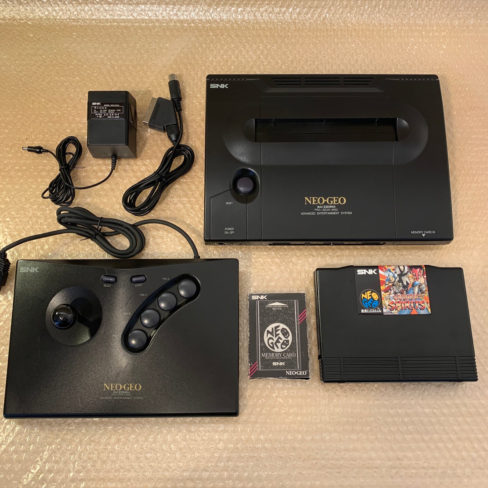 NeoGeo AES System set - Universe bios / RGB fix / FRAM Memory Card