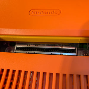Pikachu Orange Nintendo 64 set with ULTRA HDMI (HW2 with RGB) kit - compatible with JP and US games
