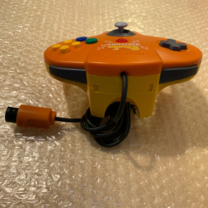 Pikachu Orange Nintendo 64 set with ULTRA HDMI (HW2 with RGB) kit - compatible with JP and US games