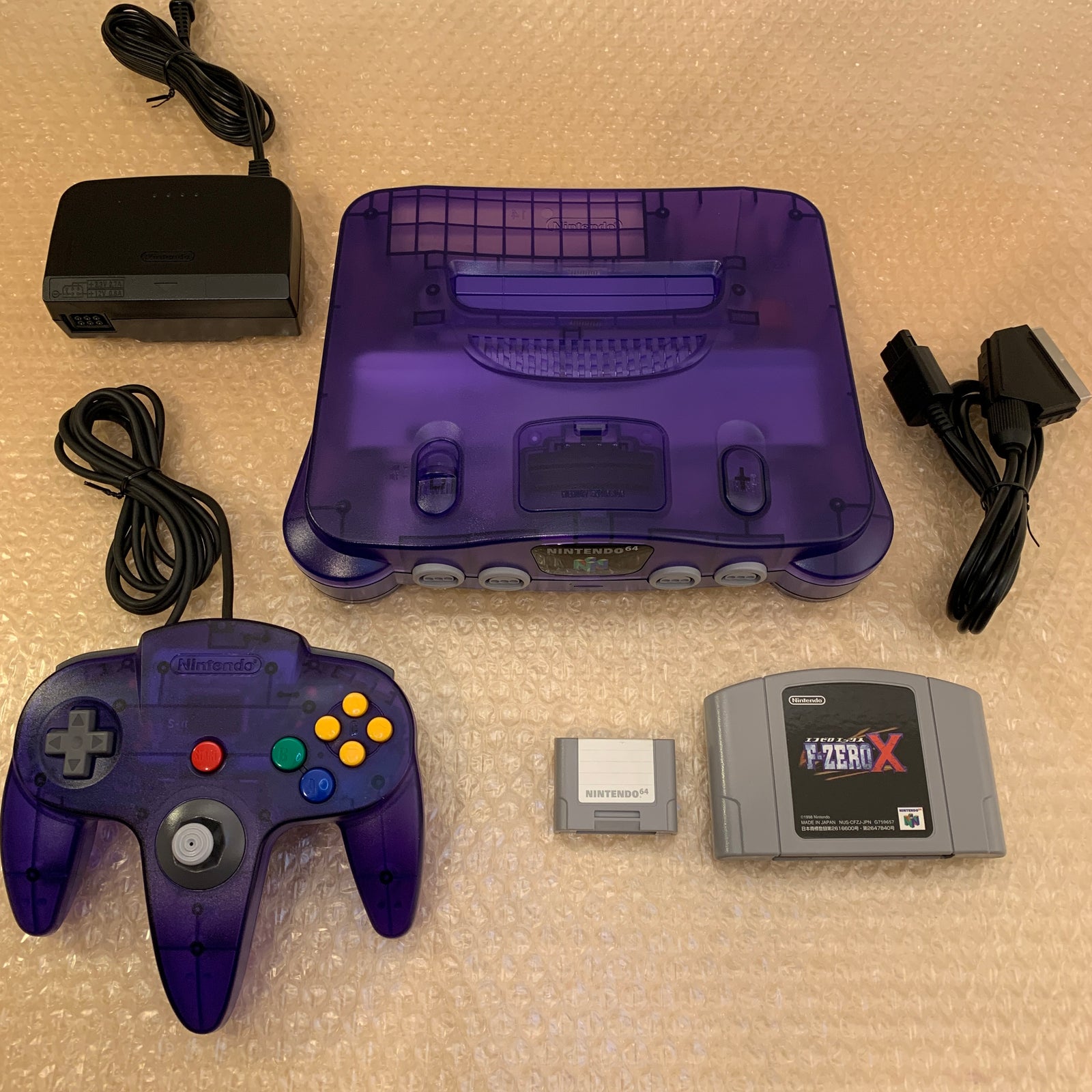 Midnight Blue Nintendo 64 set with ULTRA HDMI (HW2 with RGB) kit - compatible with JP and US games