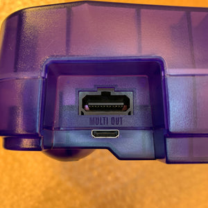 Midnight Blue Nintendo 64 set with ULTRA HDMI (HW2 with RGB) kit - compatible with JP and US games
