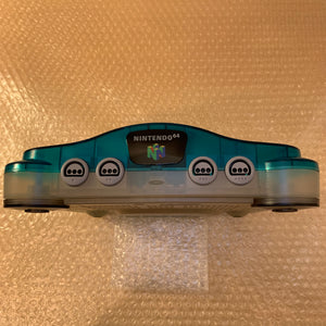 Clear Blue Nintendo 64 set with ULTRA HDMI (HW2 with RGB) kit - compatible with JP and US games