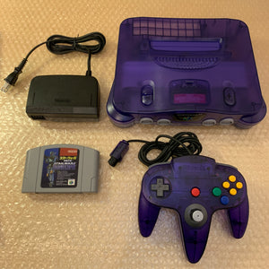 Midnight Blue Nintendo 64 set with ULTRA HDMI (HW2 with RGB) kit - compatible with JP and US games