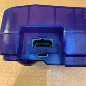 Midnight Blue Nintendo 64 set with ULTRA HDMI (HW2 with RGB) kit - compatible with JP and US games