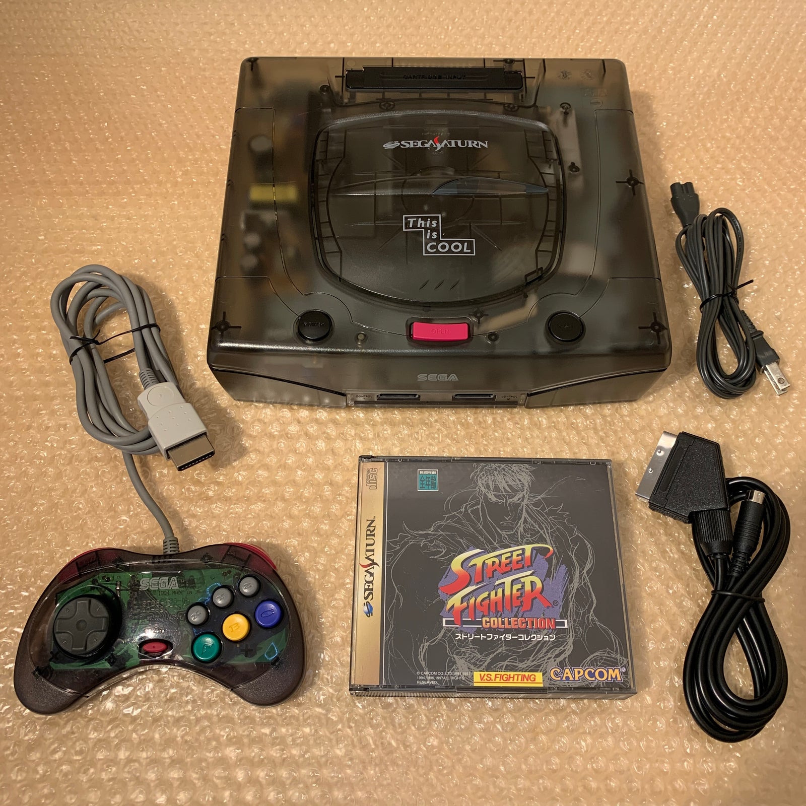 Skeleton Sega Saturn set - Region Free + FRAM Memory