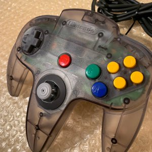 Jusco Clear Grey Nintendo 64 set with N64Digital kit - compatible with JP and US games