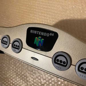 Gold Nintendo 64 set with N64Digital kit - compatible with JP and US games