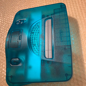 Clear blue Nintendo 64 set with N64Digital kit - compatible with JP and US games