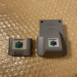 Clear blue Nintendo 64 set with N64Digital kit - compatible with JP and US games