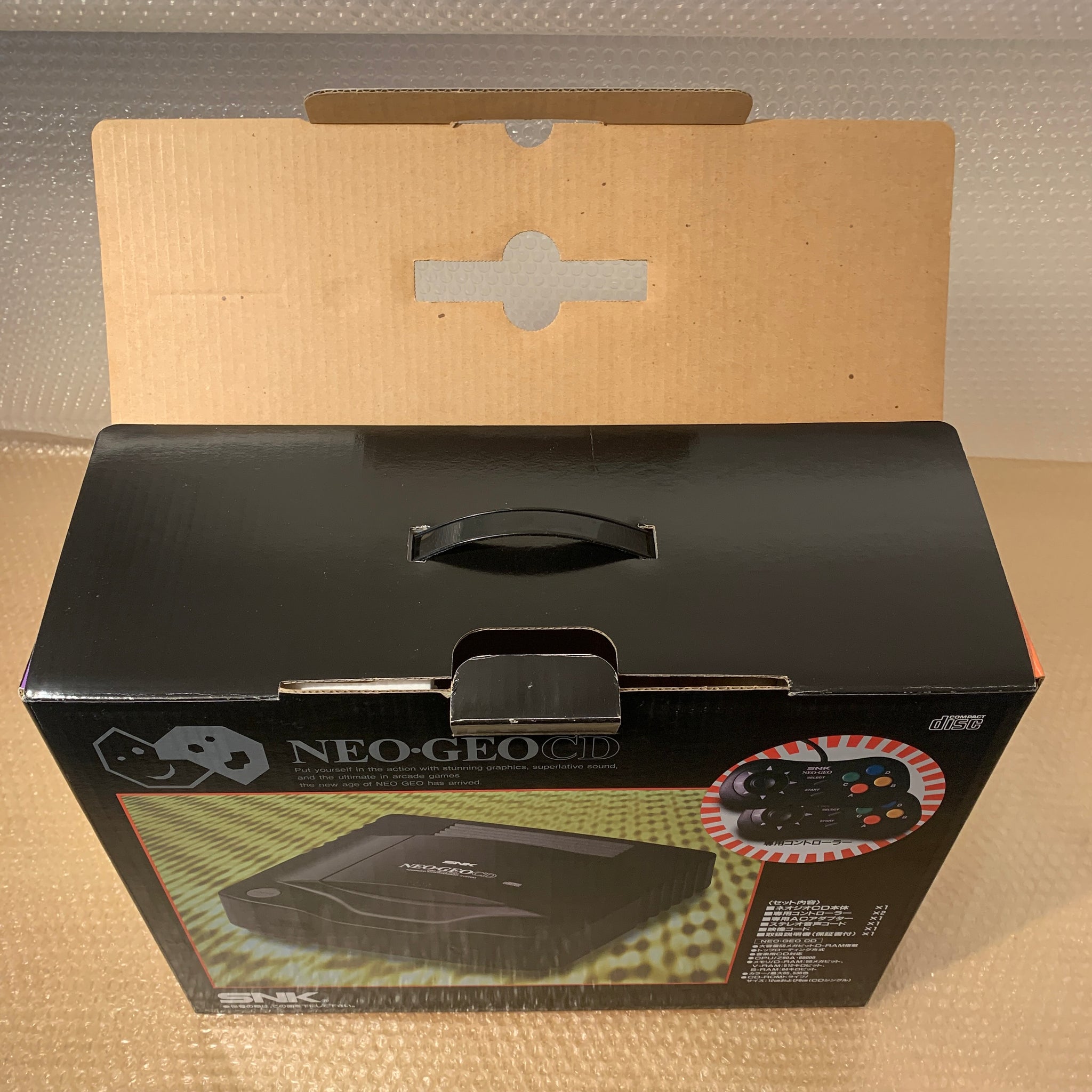 Boxed NeoGeo CD System with SD Loader + FRAM Memory and Pro