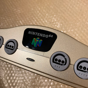Boxed Gold Nintendo 64 set with N64Digital kit - compatible with JP and US games