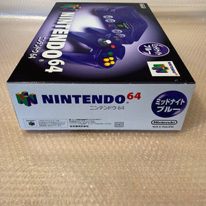 Boxed Midnight Blue Nintendo 64 set with N64Digital kit - compatible with JP and US games