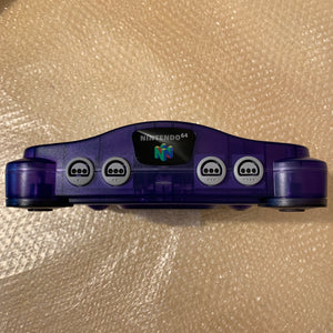 Boxed Midnight Blue Nintendo 64 set with N64Digital kit - compatible with JP and US games