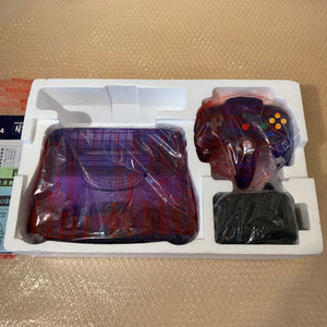 Boxed Midnight Blue Nintendo 64 set with N64Digital kit - compatible with JP and US games