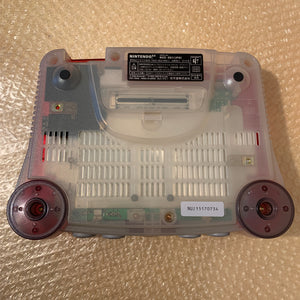 Boxed Clear Red Nintendo 64 set with N64Digital kit - compatible with JP and US games