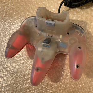 Boxed Clear Red Nintendo 64 set with N64Digital kit - compatible with JP and US games