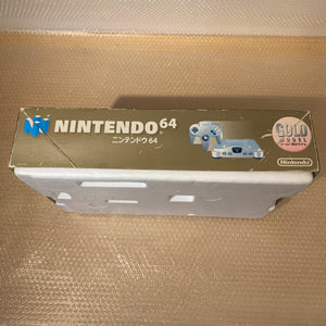 Boxed Gold Nintendo 64 set with N64Digital kit - compatible with JP and US games