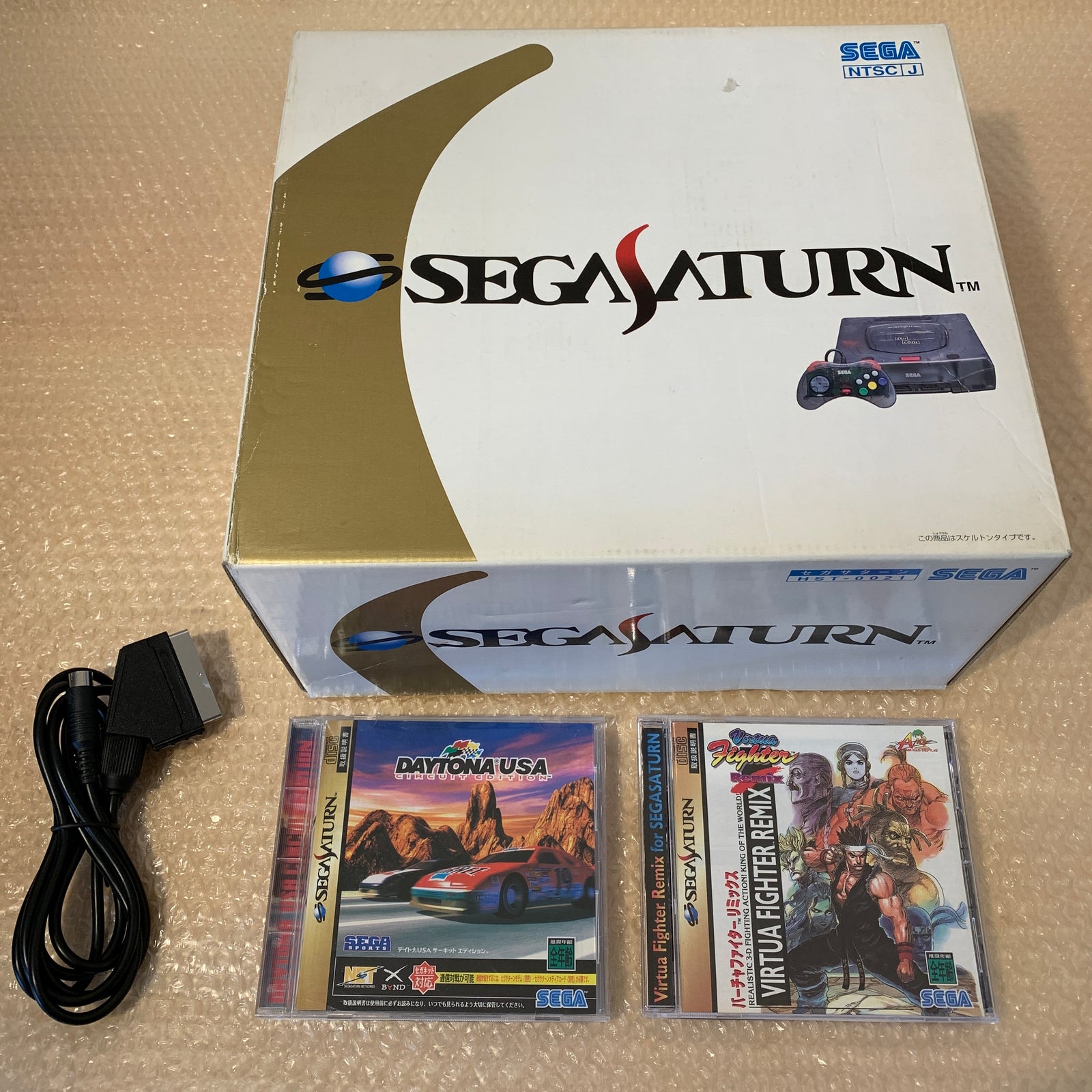 Boxed Skeleton Sega Saturn set - Region Free + FRAM Memory and RGB cable