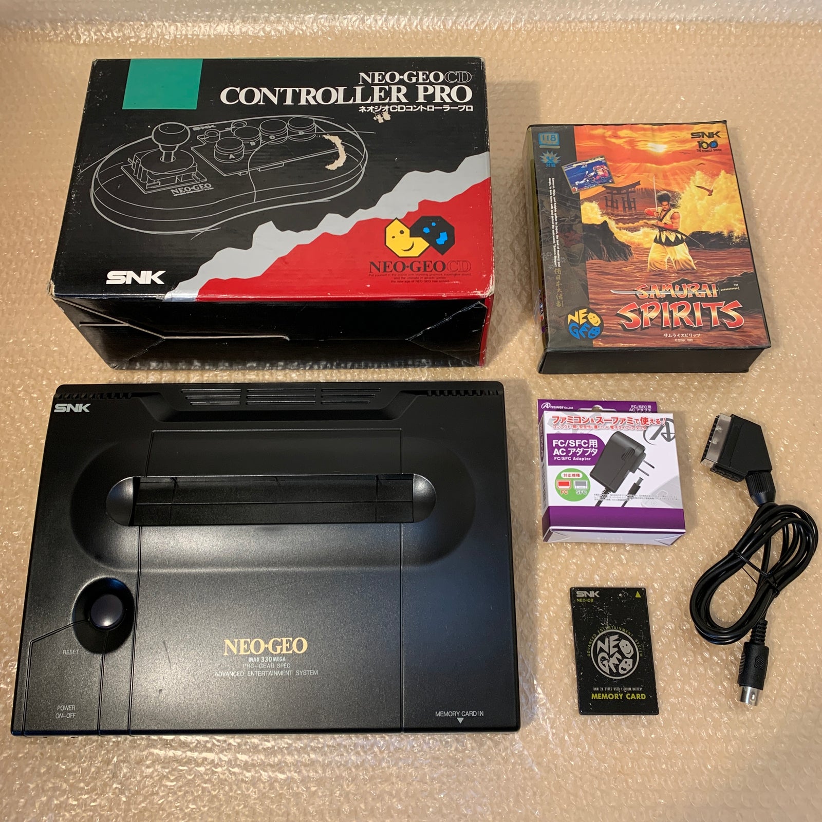 NeoGeo AES System set - Universe bios / RGB fix / FRAM Memory Card