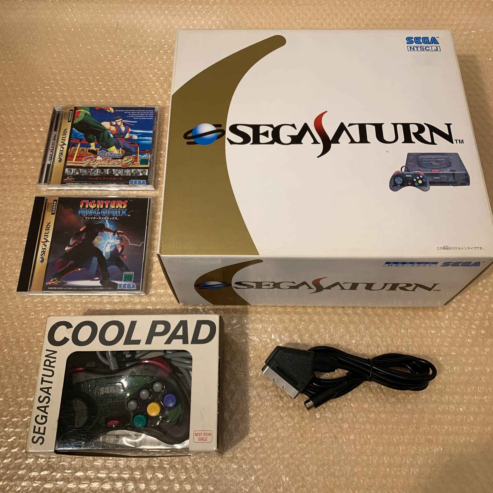 Boxed Skeleton Sega Saturn set - Region Free + FRAM Memory and RGB cable