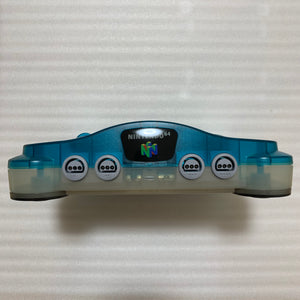 Clear blue Nintendo 64 in box set with ULTRA HDMI kit - compatible with JP and US games
