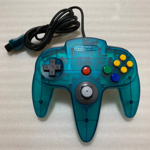 Clear blue Nintendo 64 in box set with ULTRA HDMI kit - compatible with JP and US games