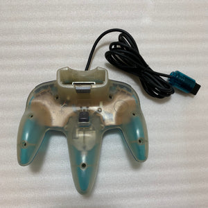 Clear blue Nintendo 64 in box set with ULTRA HDMI kit - compatible with JP and US games