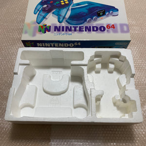 Clear blue Nintendo 64 in box set with ULTRA HDMI kit - compatible with JP and US games