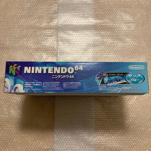 Clear blue Nintendo 64 in box set with ULTRA HDMI kit - compatible with JP and US games