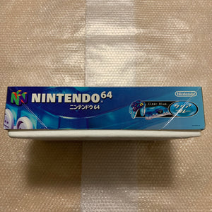Clear blue Nintendo 64 in box set with ULTRA HDMI kit - compatible with JP and US games