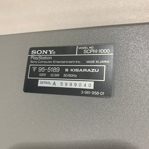 Boxed PS1 (SCPH-1000) set - Region free with RGB cable