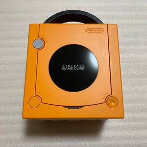 Orange Gamecube System - with GC Dual kit and JP/US switch