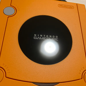 Orange Gamecube System - with GC Dual kit and JP/US switch