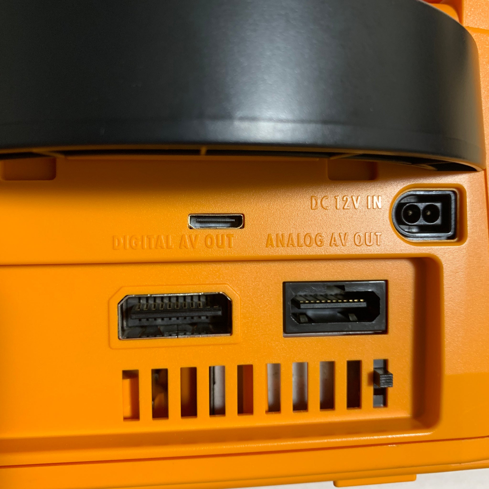 Orange Gamecube System - with GC Dual kit and JP/US switch