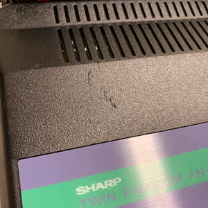 SHARP Twin Famicom set (AN-505-BK) with NESRGB kit and NES converter