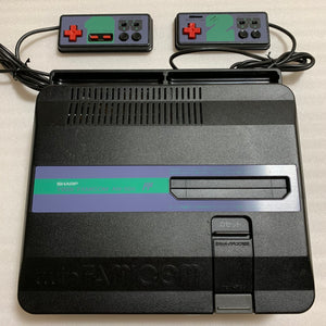 SHARP Twin Famicom set (AN-505-BK) with NESRGB kit and NES converter