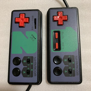 SHARP Twin Famicom set (AN-505-BK) with NESRGB kit and NES converter