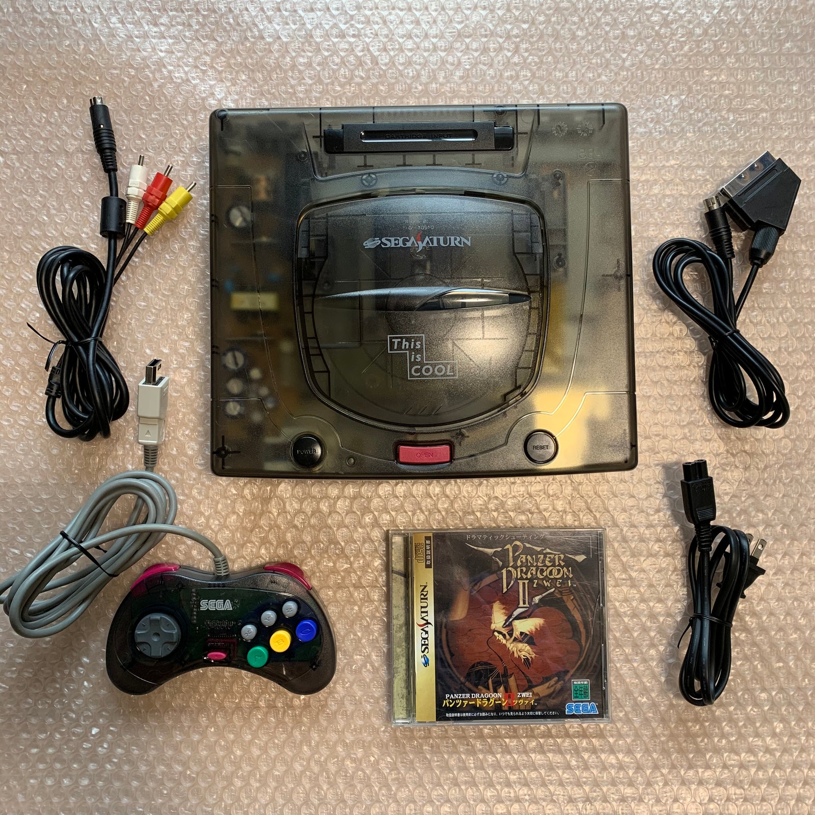 Skeleton Sega Saturn set - Region Free with RGB cable