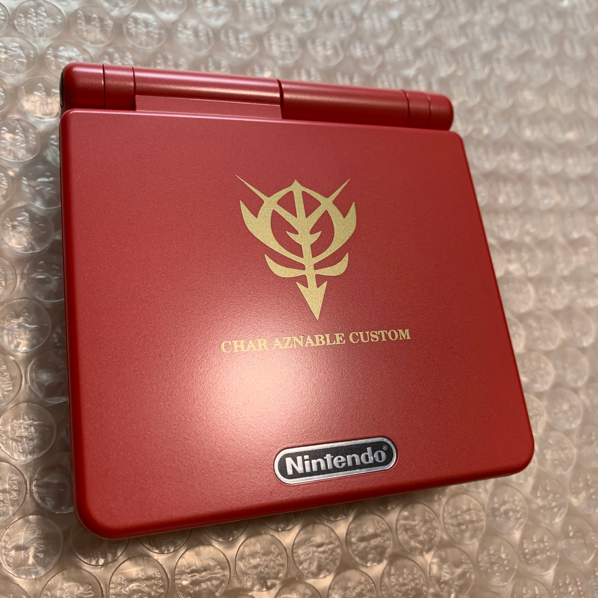 Game Boy Advance SP - Char Aznable model with IPS Backlight screen 