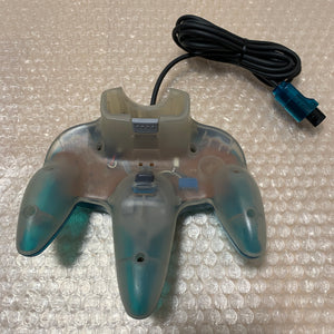 Clear Blue Nintendo 64 with N64RGB kit - Compatible with JP and US games